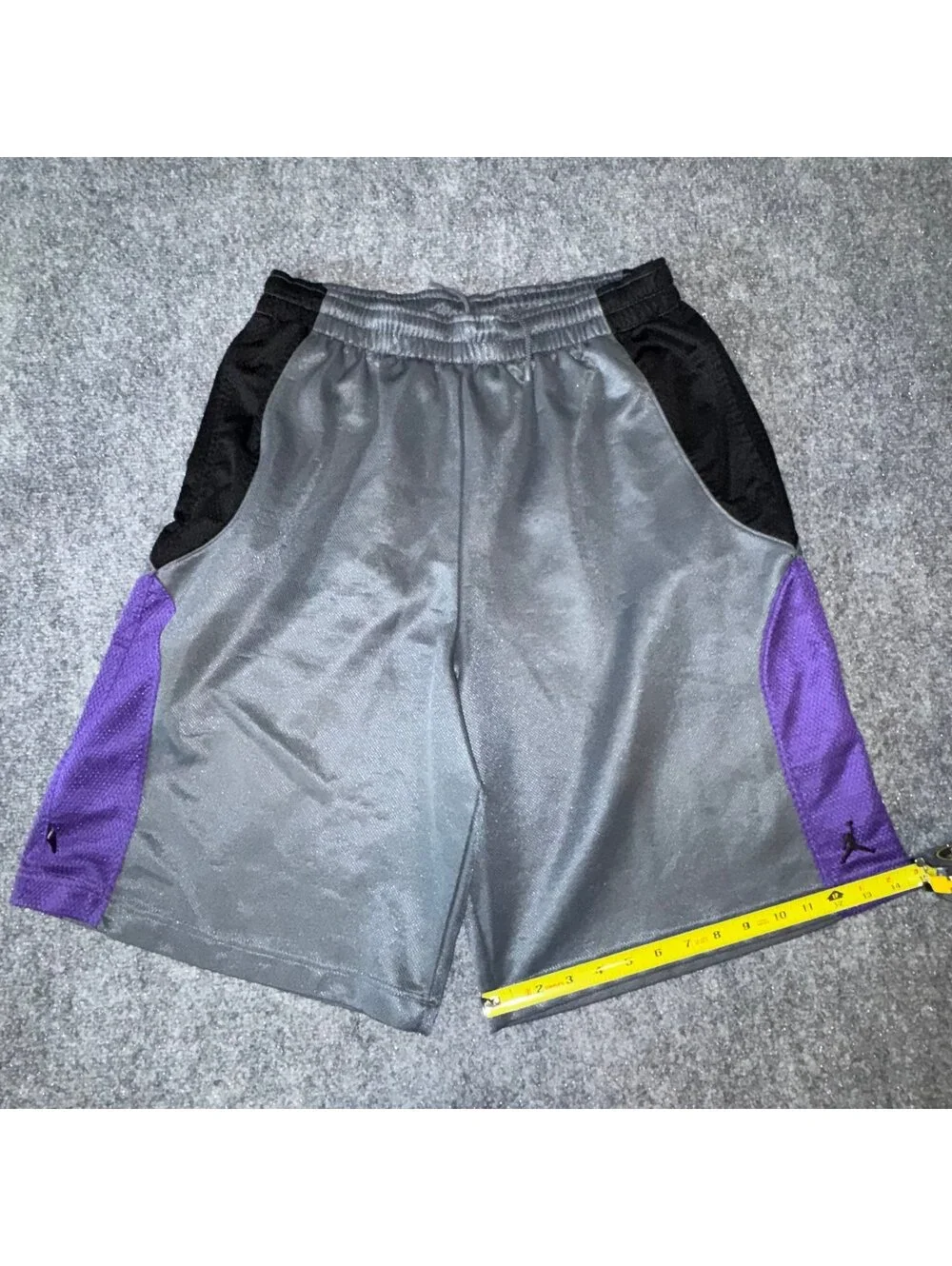 Nike Air Jordan Grail Purple Accent Baggy Hoop Shorts Mens LG Vtg y2k 90s Rare